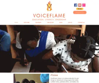 Voiceflame.org(Writing) Screenshot