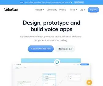 Voiceflow.com(Design, prototype & launch voice & chat apps) Screenshot