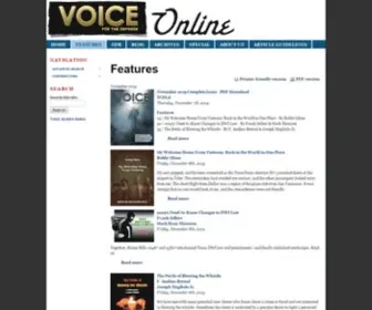 Voiceforthedefenseonline.com(Voice for the Defense Online) Screenshot