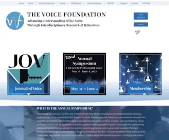 Voicefoundation.org(THE VOICE FOUNDATION) Screenshot