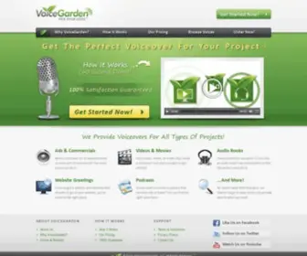 Voicegarden.com(Professional Voice Overs) Screenshot