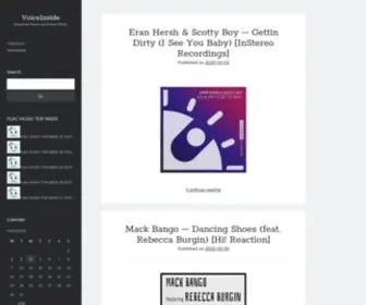 Voiceinside.org(Download House and Promo Music) Screenshot