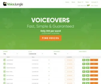 Voicejungle.com(Affordable Voice Overs) Screenshot