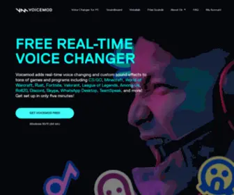 Voicemod.com(voicemod) Screenshot
