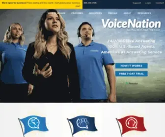 Voicenation.com(Answering Service) Screenshot