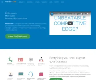 Voicentlive.com(CRM and Cloud Contact Center to grow your business) Screenshot