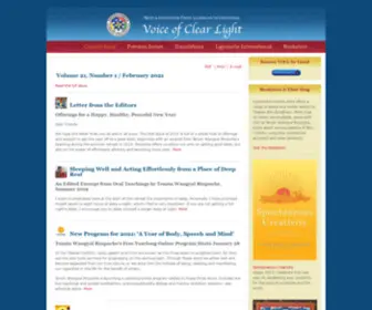 Voiceofclearlight.org(Voice of Clear Light) Screenshot