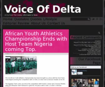 Voiceofdelta.com(Voice of delta) Screenshot