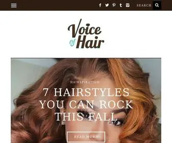 Voiceofhair.com(Voice of Hair) Screenshot