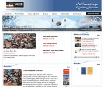 Voiceofwahdat.org(Voice of Wahdat) Screenshot