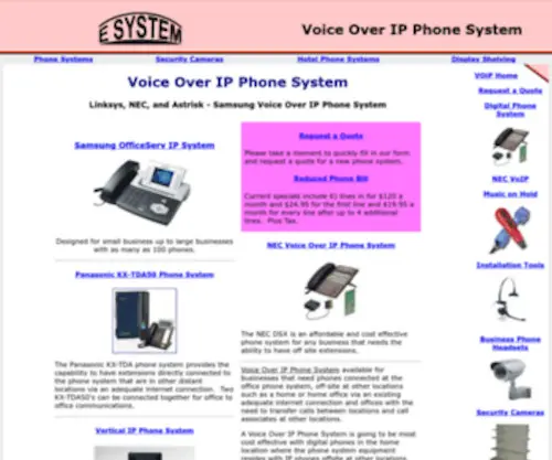 Voiceoveripphonesystem.net(Voice Over IP Phone System) Screenshot