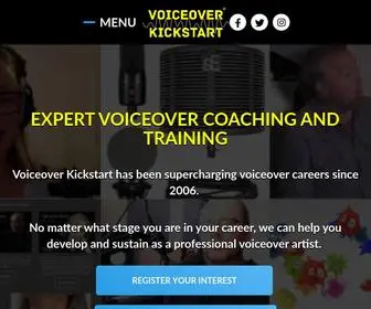 Voiceoverkickstart.com(VOICEOVER CLASSES ONLINE) Screenshot