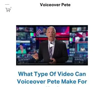 Voiceoverpete.com(A leading Voice Over Actor and talent for Spokesperson) Screenshot