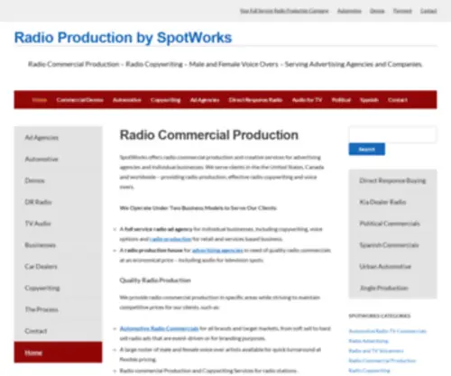 Voiceoverselect.com(Radio Commercial Production) Screenshot