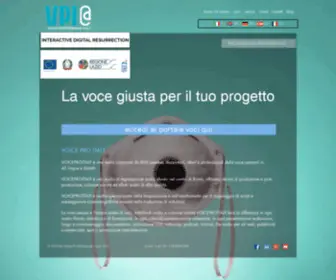 Voiceproitaly.com(Voiceover) Screenshot