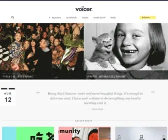 Voicer.me(分享生活和设计的美学) Screenshot