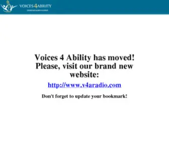 Voices4Ability.com(On-line raido) Screenshot