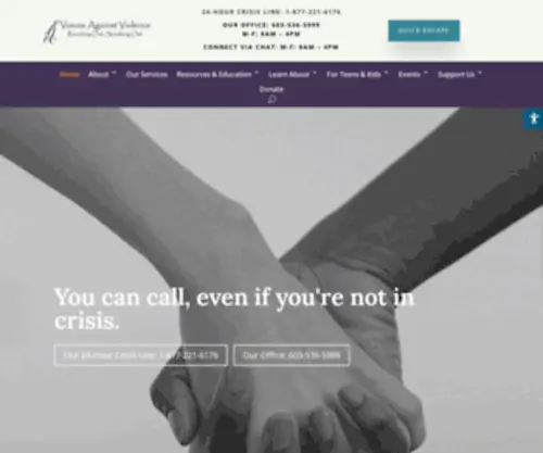 Voicesagainstviolence.net(Voices Against Violence) Screenshot
