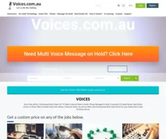 Voices.com.au(Voiceovers I Australian Voice Actors) Screenshot