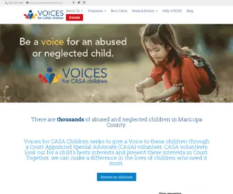 Voicesforcasachildren.org(Voices for CASA Children) Screenshot