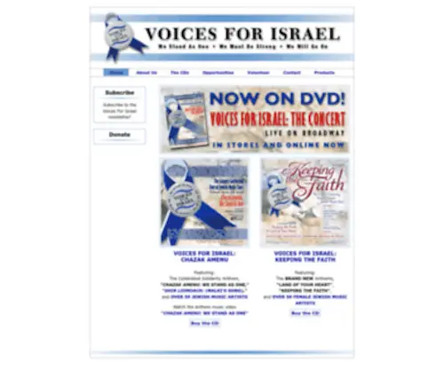 Voicesforisrael.org(Voices For Israel) Screenshot