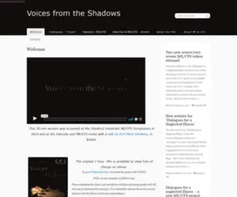 Voicesfromtheshadowsfilm.co.uk(\'Voices from the Shadows\'. Welcome to the website for the documentary) Screenshot