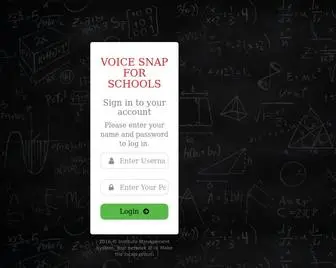 Voicesnapforschools.com(School) Screenshot