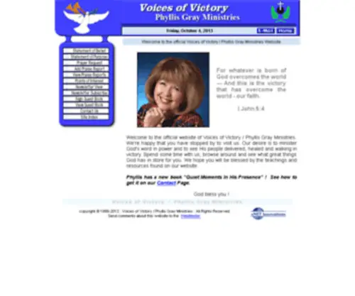 VoicesofVictory.com(The Voices of Victory Website) Screenshot