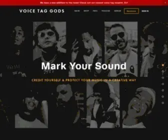 Voicetaggods.com(Voice Tag Gods) Screenshot