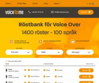 Voicetome.com(Voice To Me) Screenshot