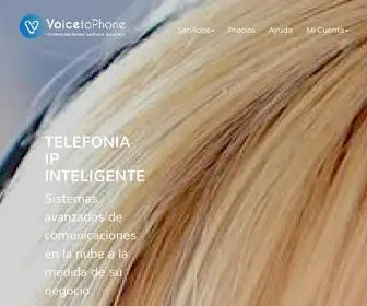 Voicetophone.com(VoiceToPhone Telefonía IP inteligente) Screenshot