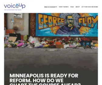 Voiceupmpls.com(Voice Up) Screenshot