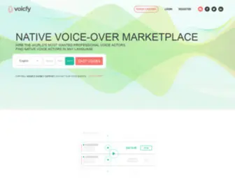VoicFY.com(Hire Voice Overs) Screenshot