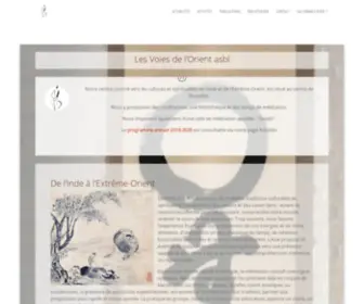 Voiesorient.be(Les Voies de l'Orient) Screenshot