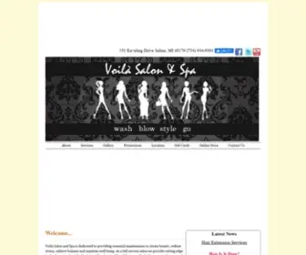 Voila-Salon-Spa.com(Voila salon & spa full service salon hair nails waxing massage facials surprise) Screenshot