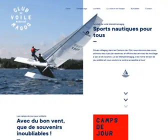 Voilememphremagog.com(Le club de voile Memphrémagog) Screenshot