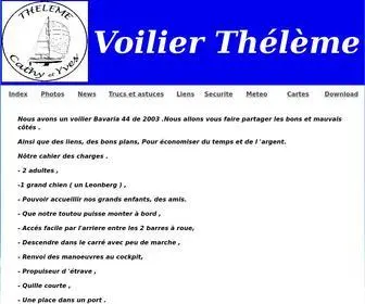 Voilier-Theleme.fr(Voilier-theleme index) Screenshot