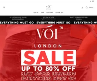 Voilondon.com(Voi London Menswear) Screenshot