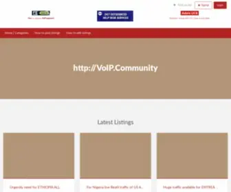 Voip.community(VoIP Traffic Exchange) Screenshot