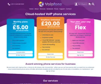 Voipfone.co.uk(Award-winning phone services for business) Screenshot