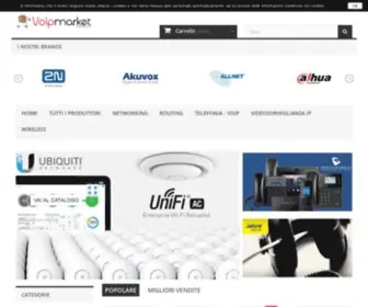 Voipmarket.it(Telefonia, networking, videosorveglianza, wireless, controllo accessi) Screenshot