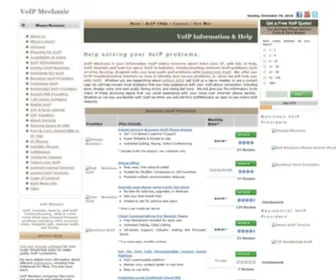 Voipmechanic.com(VoIP troubleshooting help tutorials) Screenshot