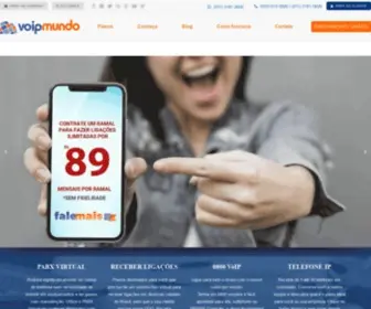 Voipmundotelecom.com.br(Telefonia VoIP Residencial e Comercial) Screenshot