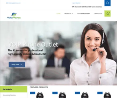 Voipphoneoutlet.com(Create an Ecommerce Website and Sell Online) Screenshot