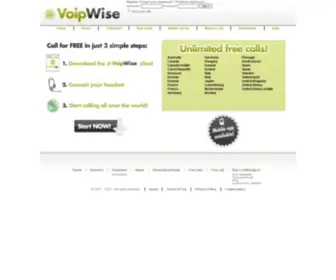 Voipwise.com(VoipWise Free Calls) Screenshot