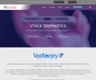 Voisentry.com(Biometric technologies) Screenshot