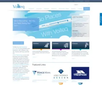 Voiteq.com(Voiteq a global provider of Voice) Screenshot
