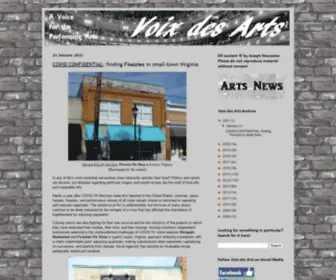 Voix-DES-ARTS.com(Voix des Arts) Screenshot