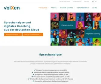 Voixen.ai(Sprachanalyse und digitales Coaching aus der deutschen Cloud) Screenshot