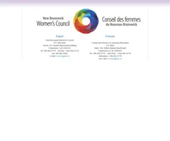 Voixfemmesnb-Voiceswomennb.ca(New Brunswick Women's Council) Screenshot